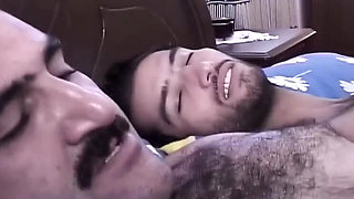 Hairy Arab MILF Sahin K Threesome Blowjob and Pussy Eating - Turkish Wife Neighbor Fuck