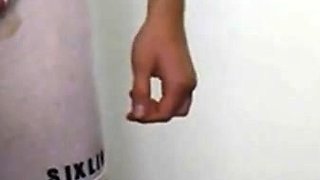 Twink's Webcam See-Through Mesh Cum Show