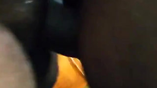 My wife is eating a big cock in bathroom part 1