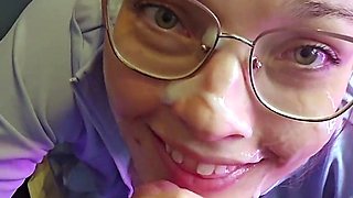 Draining him at the gloryhole