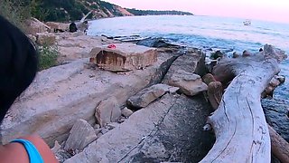 Naked Beach Body Leads to Public Anal
