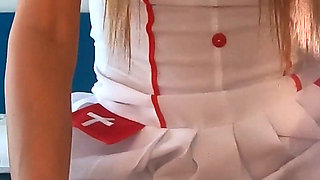 Nurse Pegging Her Patient Without Mercy! but Before She Is Squirting on His Bed