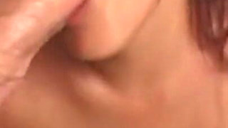 Sultry Brunette Babe Fingers Wet Pussy and Sucks Throbbing Cock