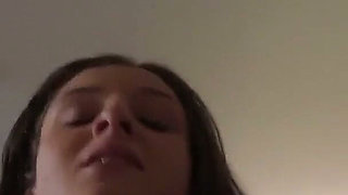 POV Asian Guy Facial on Skinny Petite Brunette After Park Meetup