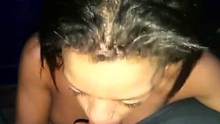 Sexy Black MILF Stripper Gives Blowjob and Anal Sex