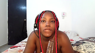 This Little Ghetto Ebony Thot Loves Spending the Night in Her Room Deepthroating the Dildo She Needs Cum in Her - Mastermeat1