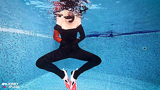 Underwater Scuba Date in My Tight Wetsuit: 2nd Date Cum Play