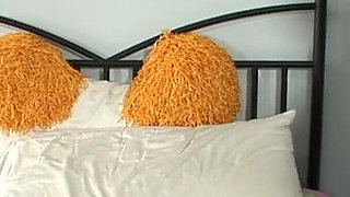 Sensational blonde babe gets fucked hard on the bed