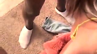 Asian amateur Mao Hamasaki demonstrated a blowjob in pov