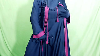 Husband Wife of Indian Desi Village Enjoying in the Field in Winter