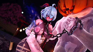 Genshin Impact -hot Spring Monster Fuck Horny Ganyu - 3D Hentai Animations