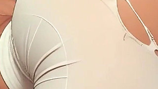 Creamy Pussy Fuck! Gym Sex! Torn Leggings Fuck Doggystyle