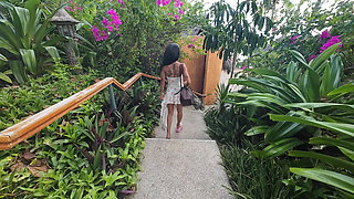 Tiny Asian in Deserted Tropical Resort - Underwater Blowjob, Bath & Shower Sex - Bubbling Creampie