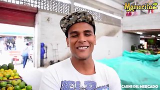 Young Latina Veronica Leal Gets Oiled Up and Pounded by Huge Cock - Big Ass, Big Tits