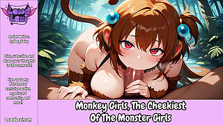 Monkey-Girls: the Cheekiest of the Monster Girls - Erotic Audio Roleplay
