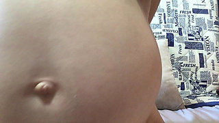 Strip and Squirt on My 8th Month. Face