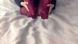 Wow, Hot Fetish Video - Pantyhose Footjob