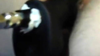 BBW Hairy Wet Pussy Getting Smashed by Thick BBC Dildo on Sex Machine