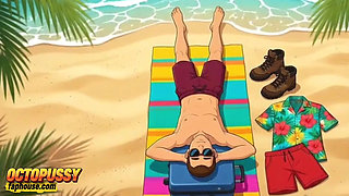 White Guy Fucked a Married Black Slut on a Wild Beach. Sexual Aftermath.