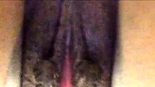 Ebony Amateur Masturbates in the Shower