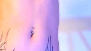 A Latina with a Tattooed Butt Dances for You