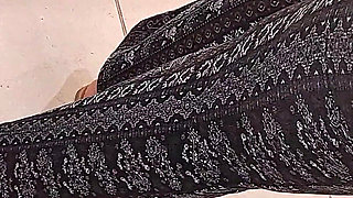 Behind Her Big Booty N Pretty Feet N Blue