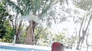 Hijab Nude in Swimming Pool