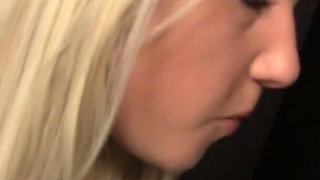 Kimmy Olsen sucks huge cock and masturbates pussy