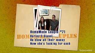 Harley Stevens Loses Bet and Gets Banged Hard On Camera - Rough Doggy Style & Deep Throat Blowjob