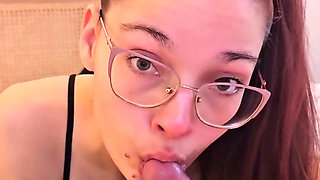 Blowjob with Dutch Dirty Talk and Cum Swallow - She Sucks Him Dry (dutch)