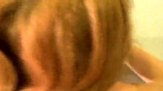 Redhead Amateur MILF Sucks BBC at Gloryhole