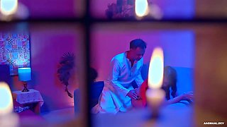 Passionate beauty explores intense double pleasure in her private encounter