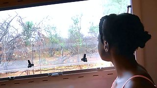 I Knew My EBONY GF Was Excited About This Trip... She Ended