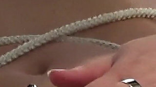 His Mistress Allows Him to Pleasure Her Orally During Bondage