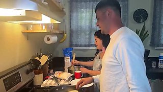 Vanessa Cliff Morning Blowjob - Amateur Wife Swallows Cum Romantic Couple Sex