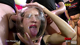 Sexy Piss Swapping College Babes in Gangbang Ggg John Thompson