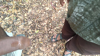 Housewife Outdoor Sucking Cock