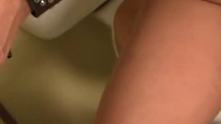 Big Dick Gloryholes 8 :S7 - Amanda Blow gets to blow deeply a hard huge cock and masturbates