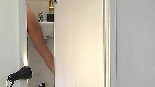 Real College Girl Petite Cheerleader Comes for a Fashion Try on Haul Turns Out There Are Many Cameras in the Bathroom