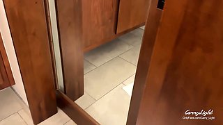 Step Mom caught Step Son jerking off and helps to cum quick on her pussy while her Husband is home