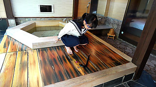 Dripping Uniform, Restrained in a Bathtub, off-campus Lesson