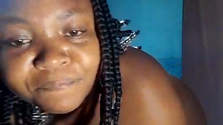 Playing with my fat ass and ebony pussy