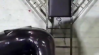 Fucking her gimp in the bunker