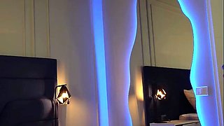 Blonde tight pussy babe solo toy fun in glamour masturbation