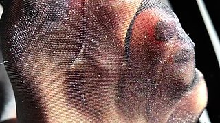Nylon stockings pantyhose footjobs foot fetish sex