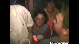 Amateur Blonde Teen Taking Part in a College Orgy