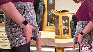 British TS Dildo Cumshot
