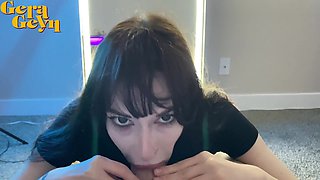 Super-naughty Alt Chick Heads Wild With Grubby Fellatios And Gargle