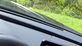 Handjob While Driving - Outdoor Fuck and Cum on Monster Ass