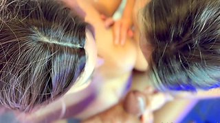 CutePowerLegs Takes Part In A Passionate Threesome With Her
